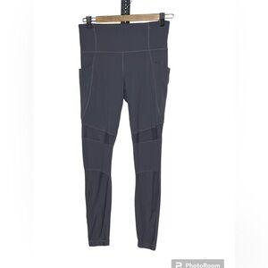 Athleta Beautiful Light Purple Nylon And Mesh Blend Leggings Sz Small